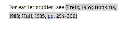 Multiple citations in alphabetical order using APA